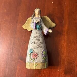A Mother Loves with All Her Heart Decor Mom Angel Tina Wenke Burton + Burton